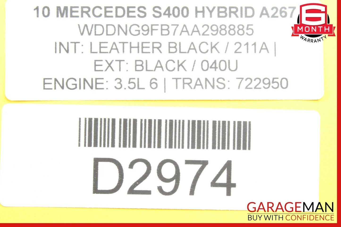 07-13 Mercedes W221 S400 S550 Trunk Lid Locking Hydraulic Pull Down Pump OEM
