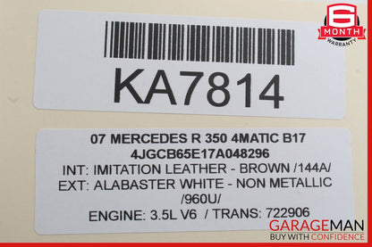 06-07 Mercedes W251 R350 R500 Instrument Cluster Speedometer 2515408047 OEM