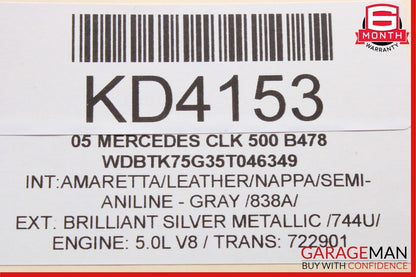 03-09 Mercedes W209 CLK500 CLK350 Convertible Top Roof Control Module OEM