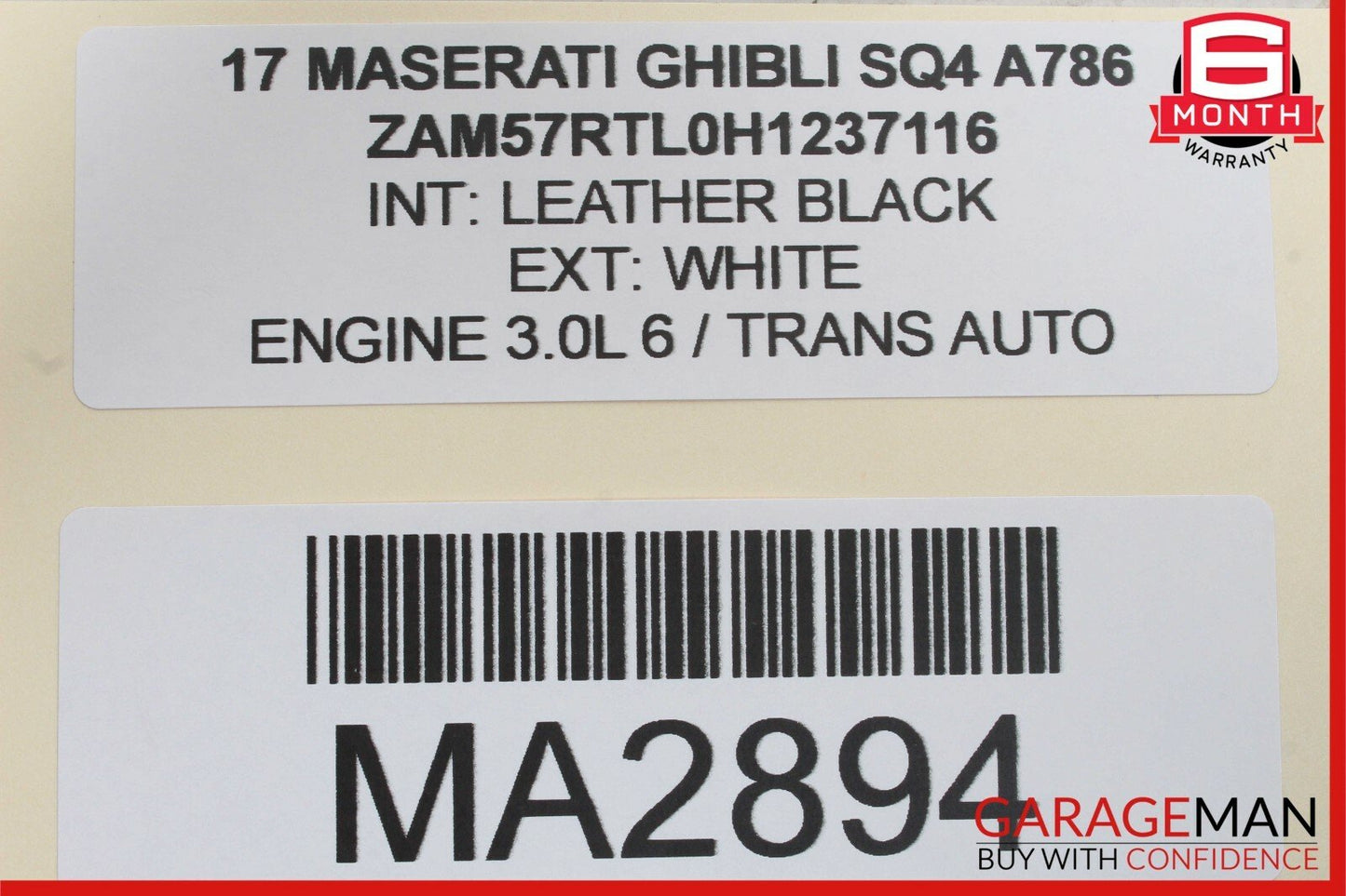 14-17 Maserati Ghibli Front Left Side Seat Adjustment Control Switch Module OEM