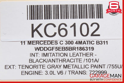 08-15 Mercedes W204 C300 4MATIC Center Console Shift Shifter Bezel Trim OEM