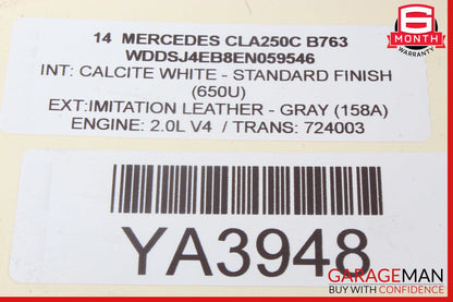 14-18 Mercedes W117 CLA250 AC A/C Air Conditioning Compressor OEM