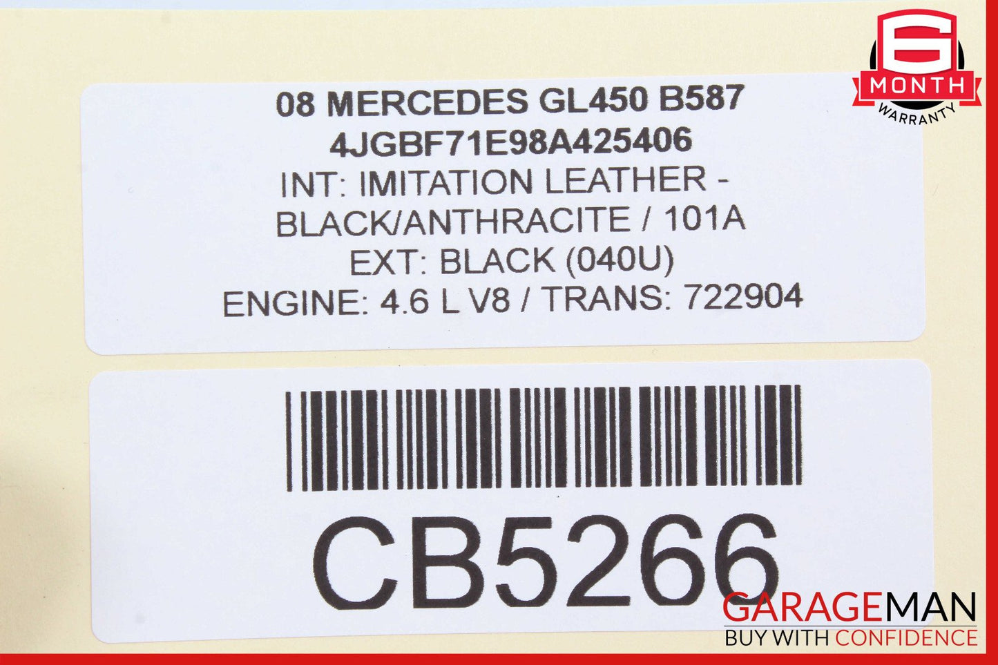 06-13 Mercedes X164 GL450 ML500 Rear Right or Left Tie Rod Upper Control Arm OEM