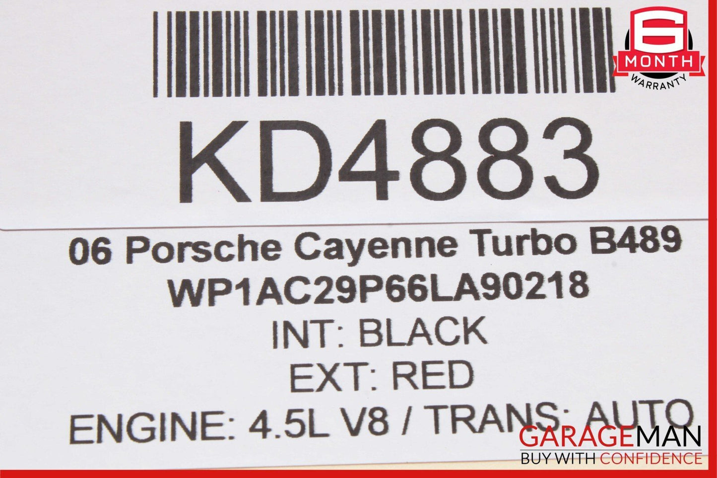 03-10 Porsche Cayenne Turbo Rear Left or Right Side Upper Rearward Control Arm