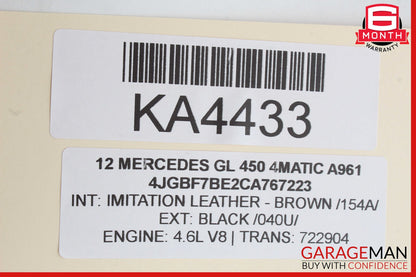 06-13 Mercedes X164 GL450 Front Right Passenger Door Control Module OEM
