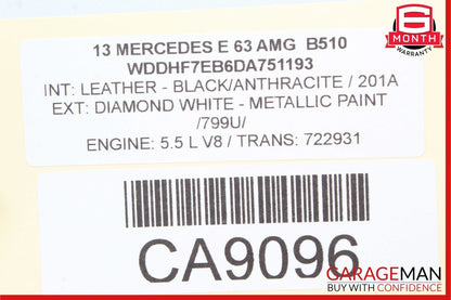 08-17 Mercedes W204 C250 E63 AMG Rear Right / Left Upper Rearward Control Arm