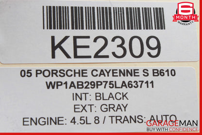 03-10 Porsche Cayenne S 955 957 Rear Trunk Window Lid Hatch Tailgate Lock Latch