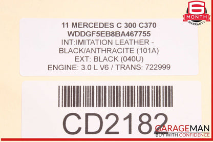 08-14 Mercedes W204 C300 C350 Front Bumper Reinforcement Bracket Rebar Assembly
