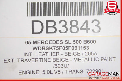 03-08 Mercedes R230 SL550 Engine Radiator A/C AC Condenser Oil Cooler Assembly