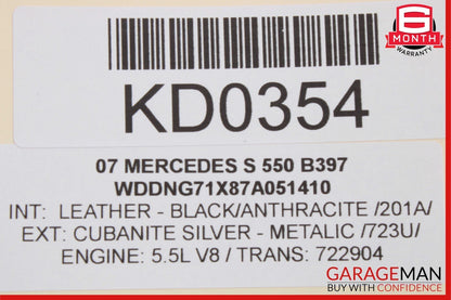 07-13 Mercedes W221 S400 S550 CL550 Front Left Spindle Knuckle Hub Bearing RWD