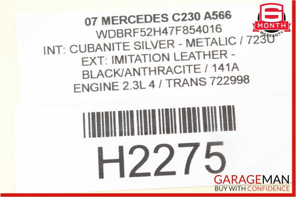 01-07 Mercedes W203 C230 C320 Front Right Passenger Door Control Module Unit OEM