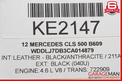 12-18 Mercedes W218 CLS550 Front Left Side Exterior Door Handle Bezel