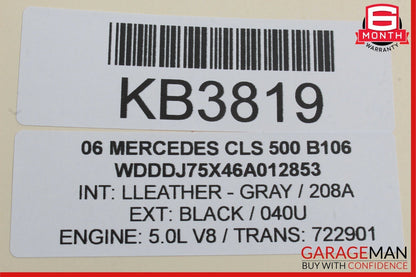 06-11 Mercedes W219 CLS500 CLS55 AMG Front Left Driver Door Control Module OEM