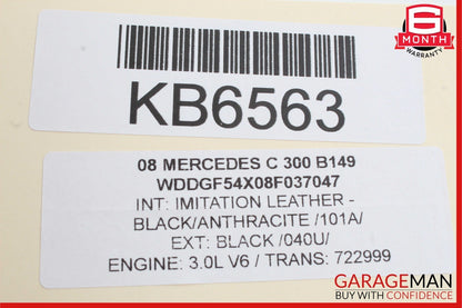 08-14 Mercedes W204 C300 Front Left Side Door Panel Tweeter Speaker Cover OEM