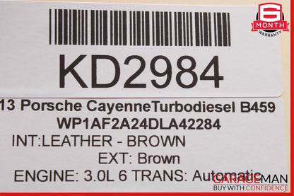 11-18 Porsche Cayenne 958 S Rear Left & Right Side Door Audio Sound Speakers Set