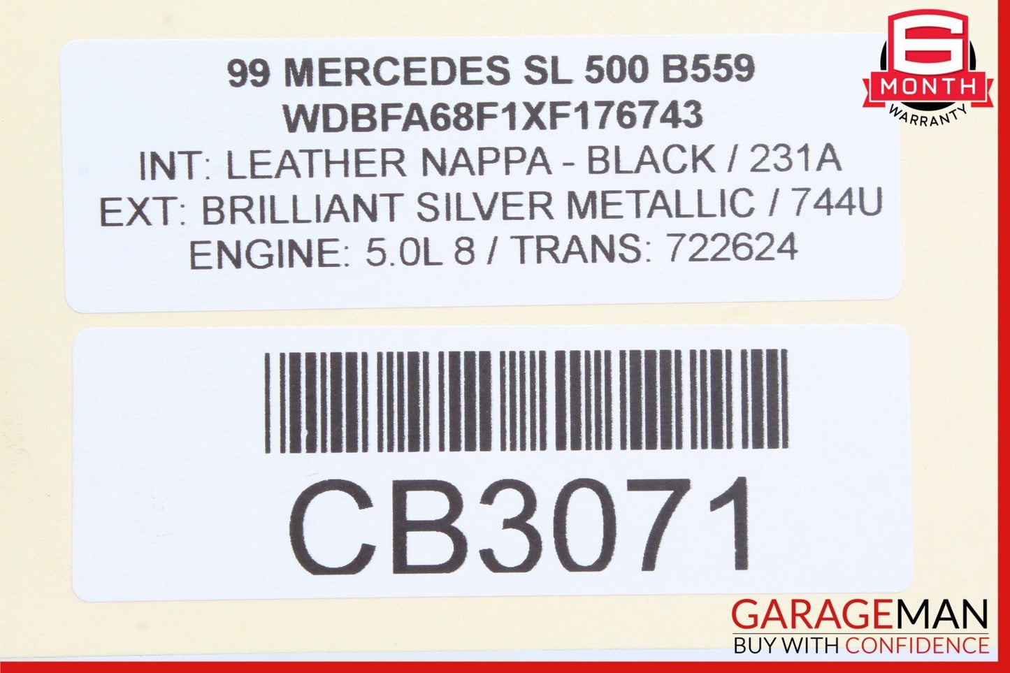 90-02 Mercedes R129 SL500 Rear Left or Right Side Lower Thrust Control Arm OEM