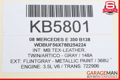 03-09 Mercedes W211 E350 E500 Rear Right Door Lock Actuator Side Keyless Go OEM