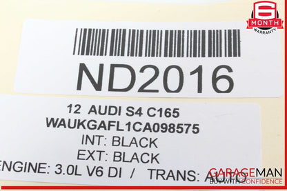 09-16 Audi S4 Front Left Driver Side Exterior Door Handle Black OEM