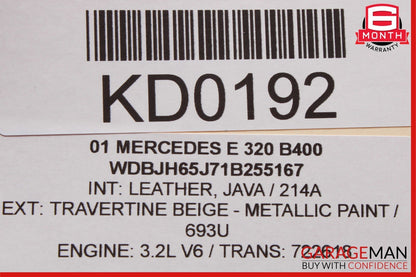 98-02 Mercedes W210 E320 Front Right Passenger Side Exterior Door Handle Beige