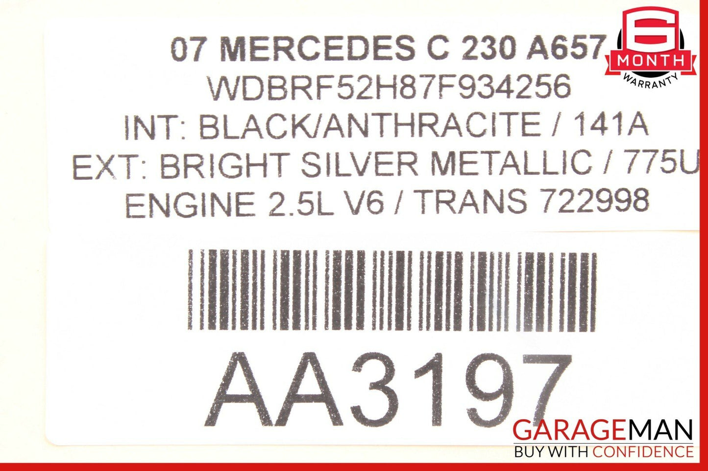 01-07 Mercedes W203 C230 C320 C55 AMG Rear Right Side Door Control Module Unit