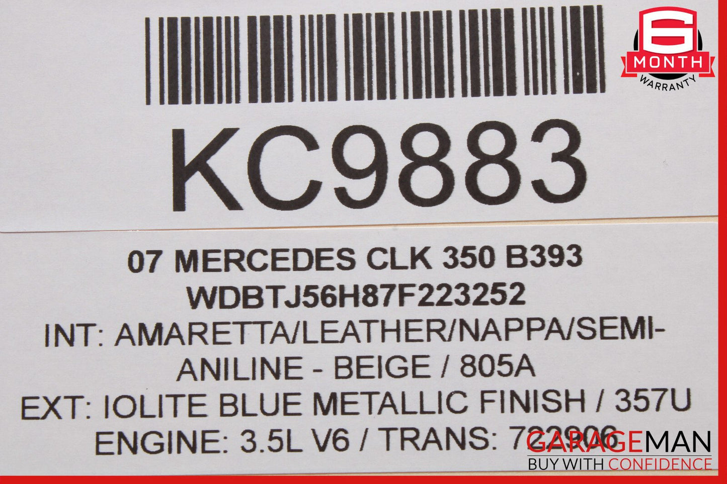 03-09 Mercedes W209 CLK350 CLK55 Front Left Side Lower Suspension Control Arm