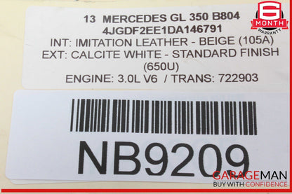 13-19 Mercedes X166 GL350 GLS550 Rear SAM Module Control Unit Signal Acquisition