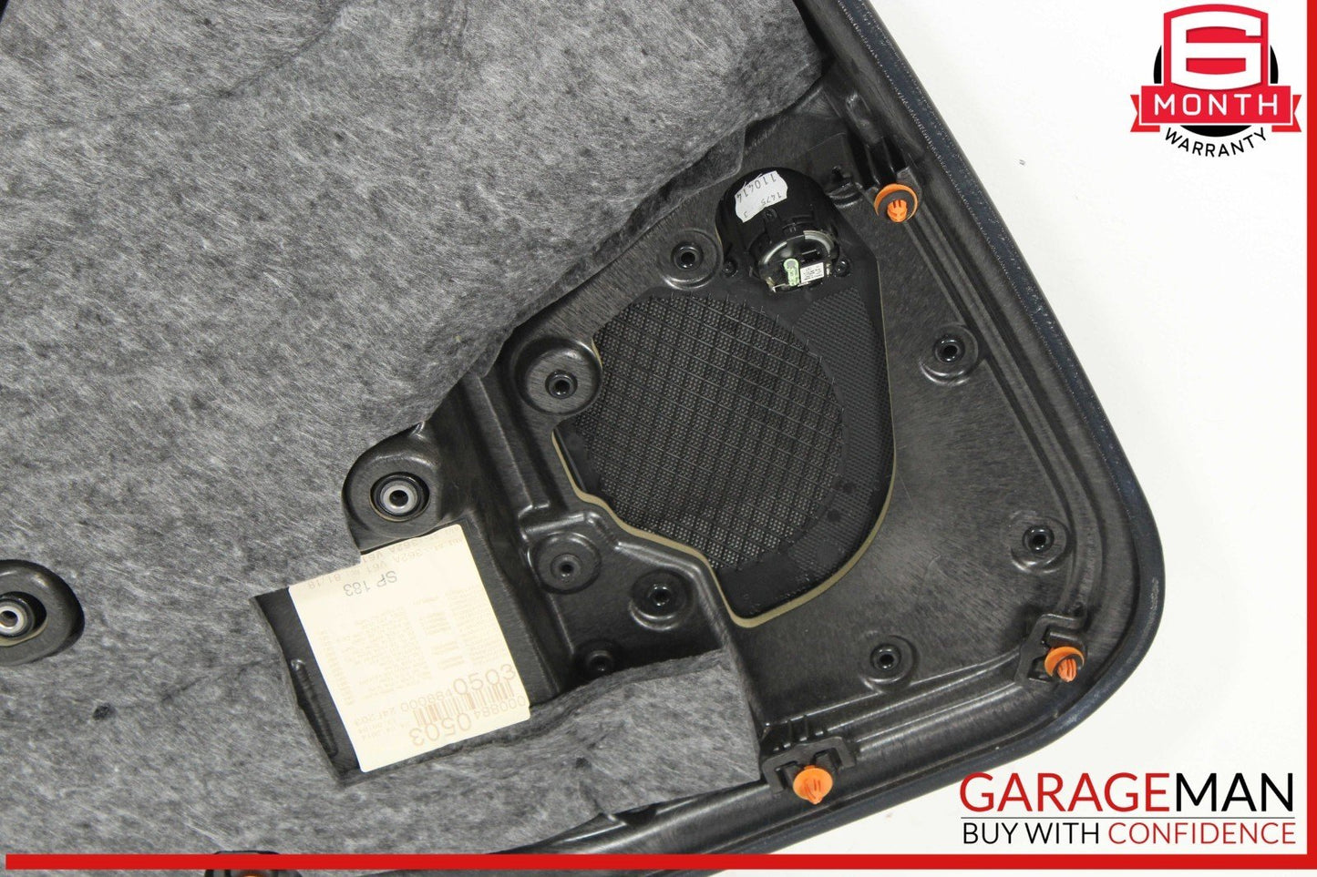 14-16 Mercedes W212 E350 E550 Rear Right Interior Door Panel Leather Black OEM