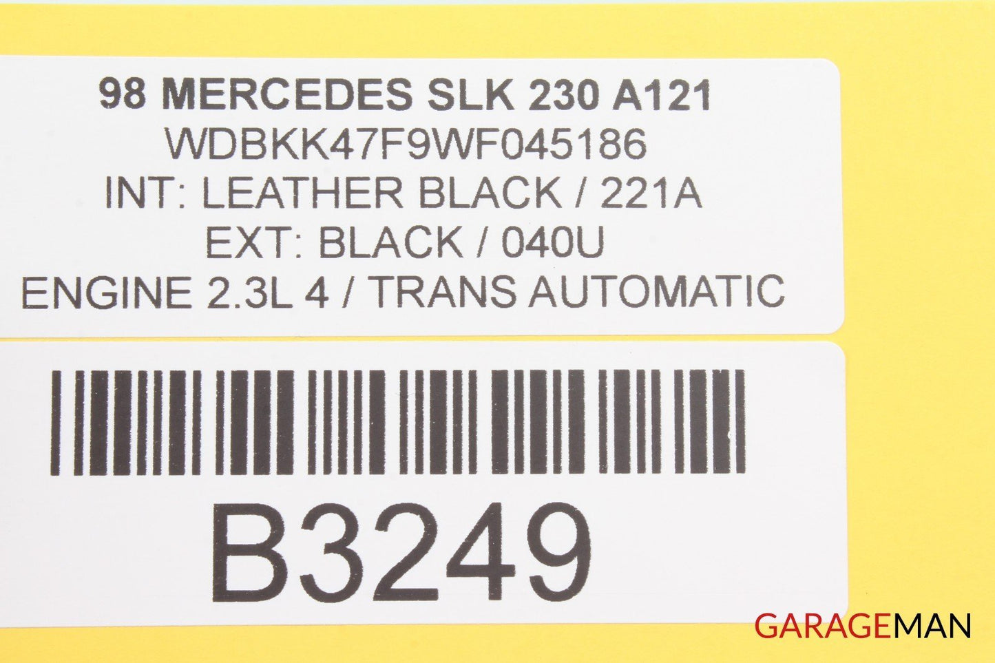 90-95 Mercedes R129 300SL 500SL Convertible Hard Top Molding Trim Panel A121 OEM