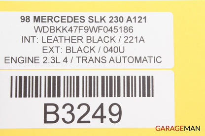 90-95 Mercedes R129 300SL 500SL Convertible Hard Top Molding Trim Panel A121 OEM