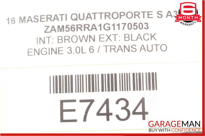 14-18 Maserati Quattroporte Rear Right Door Wire Harness Wiring Loom OEM