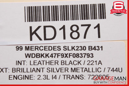 97-04 Mercedes-Benz SLK230 R170 Front Left or Right Door Audio Sound Speaker 1708202802