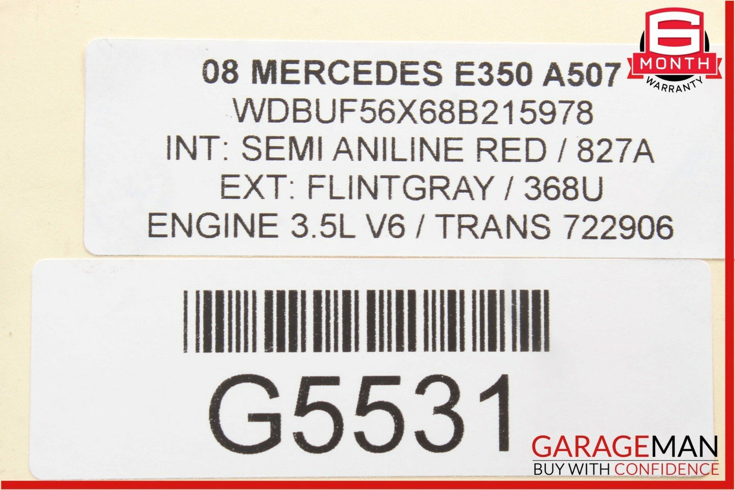 03-11 Mercedes E350 CLS550 Front Right Side Suspension Upper Control Arm
