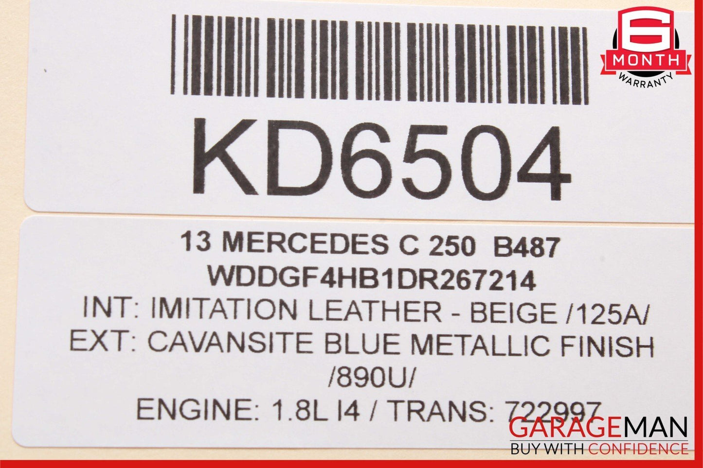 08-14 Mercedes W204 C250 C350 Front Right RWD Suspension Upper Control Arm