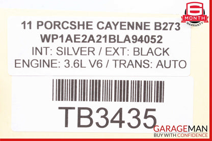 11-17 Porsche Cayenne 958 Front Left or Right Seat Lower Storage Tray Drawer Box
