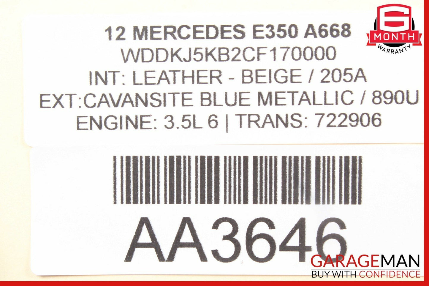 10-16 Mercedes W207 E350 Coupe Rear Right Door Window Regulator Frame w/o Motor