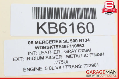 03-12 Mercedes R230 SL500 SL600 Front Left Suspension Upper Control Arm OEM