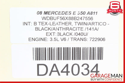 03-09 Mercedes W211 E350 E55 AMG Rear Right Side Keyless Go Door Lock Actuator