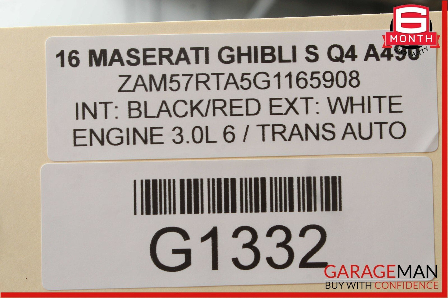 14-17 Maserati Ghibli Rear Right / Left Side Seatbelt Seat Belt Retractor Black