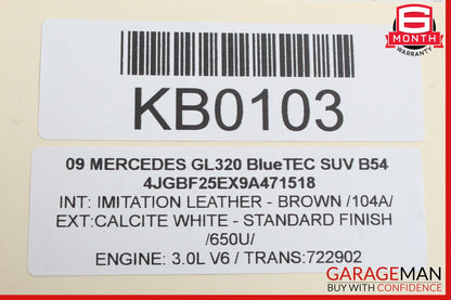 06-13 Mercedes W164 ML350 GL550 R350 Front Left Driver Door Control Module OEM