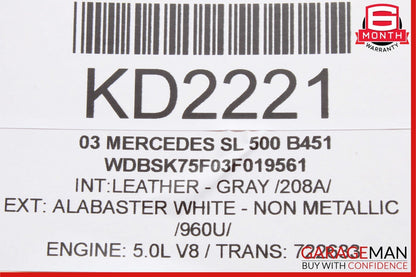03-08 Mercedes R230 SL500 SL550 Instrument Speedometer Odometer Cluster Gauge