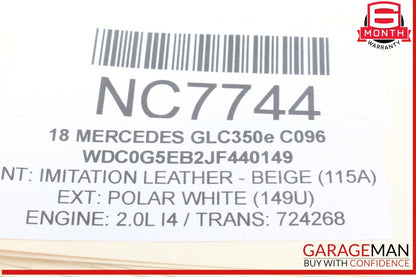 15-20 Mercedes X253 GLC350e C400 Rear Right or Left Lower Rearward Control Arm