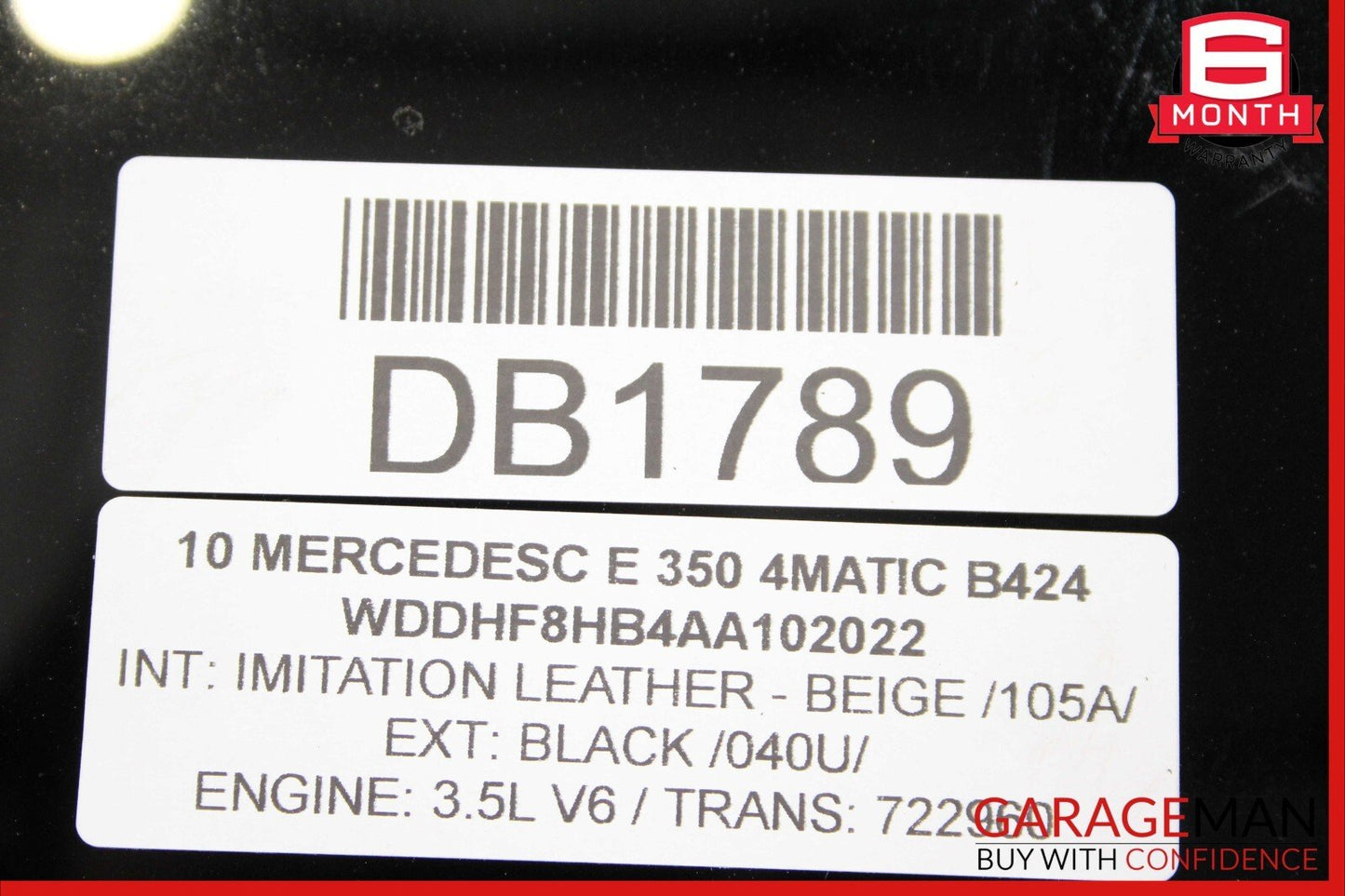 10-16 Mercedes W212 E350 E500 E550 Rear Panoramic Pano Sunroof Sun Roof Glass