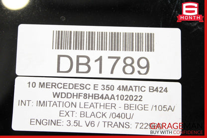 10-16 Mercedes W212 E350 E500 E550 Rear Panoramic Pano Sunroof Sun Roof Glass