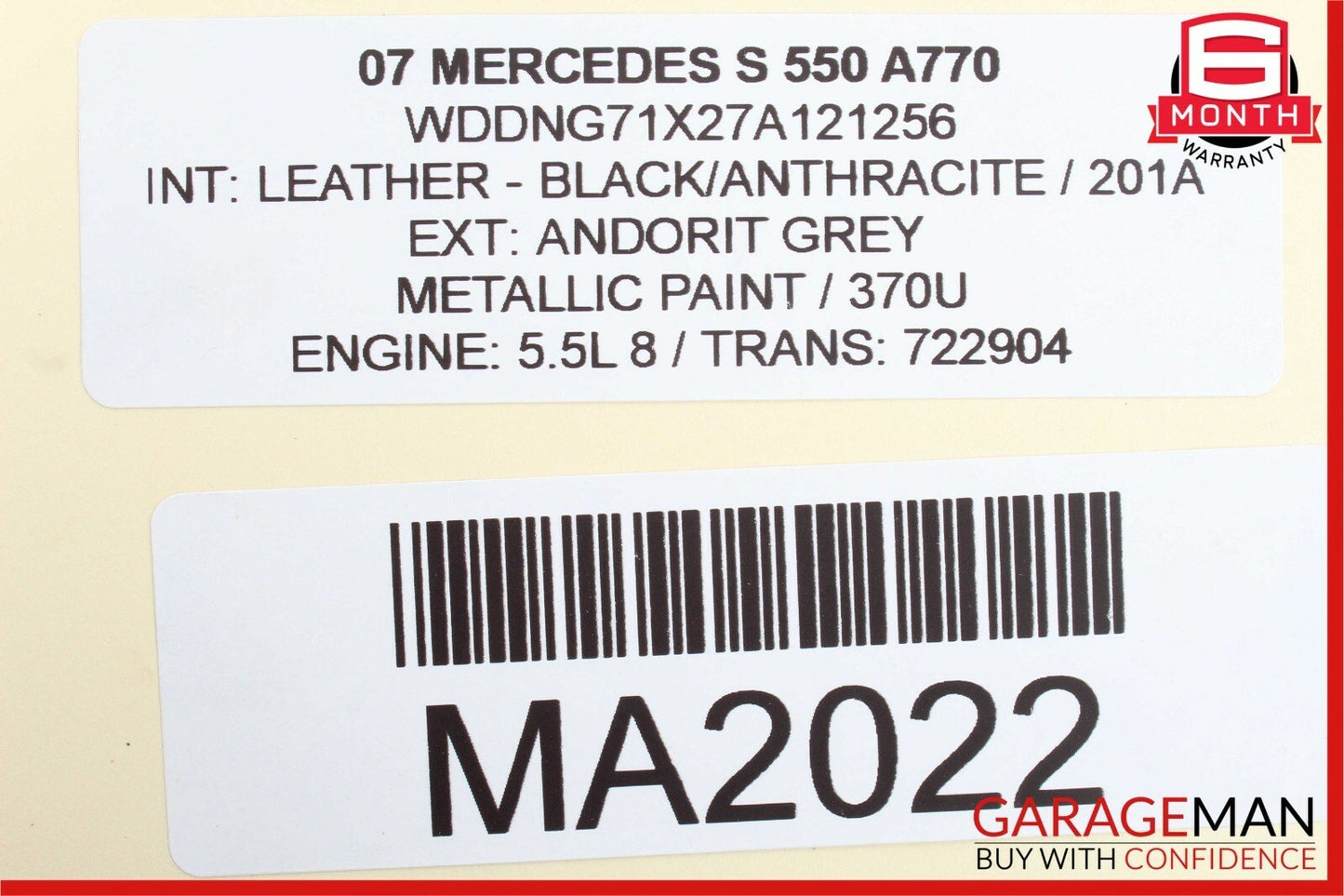 07-09 Mercedes W221 S550 CL600 Bluetooth Mobile Cell Phone Control Module OEM