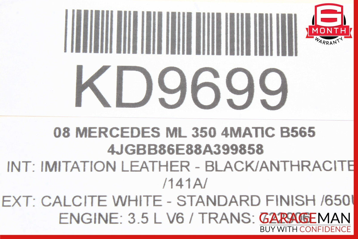 06-19 Mercedes W164 ML350 GL450 Rear Glass Windshield Wiper Motor 2518200042 OEM