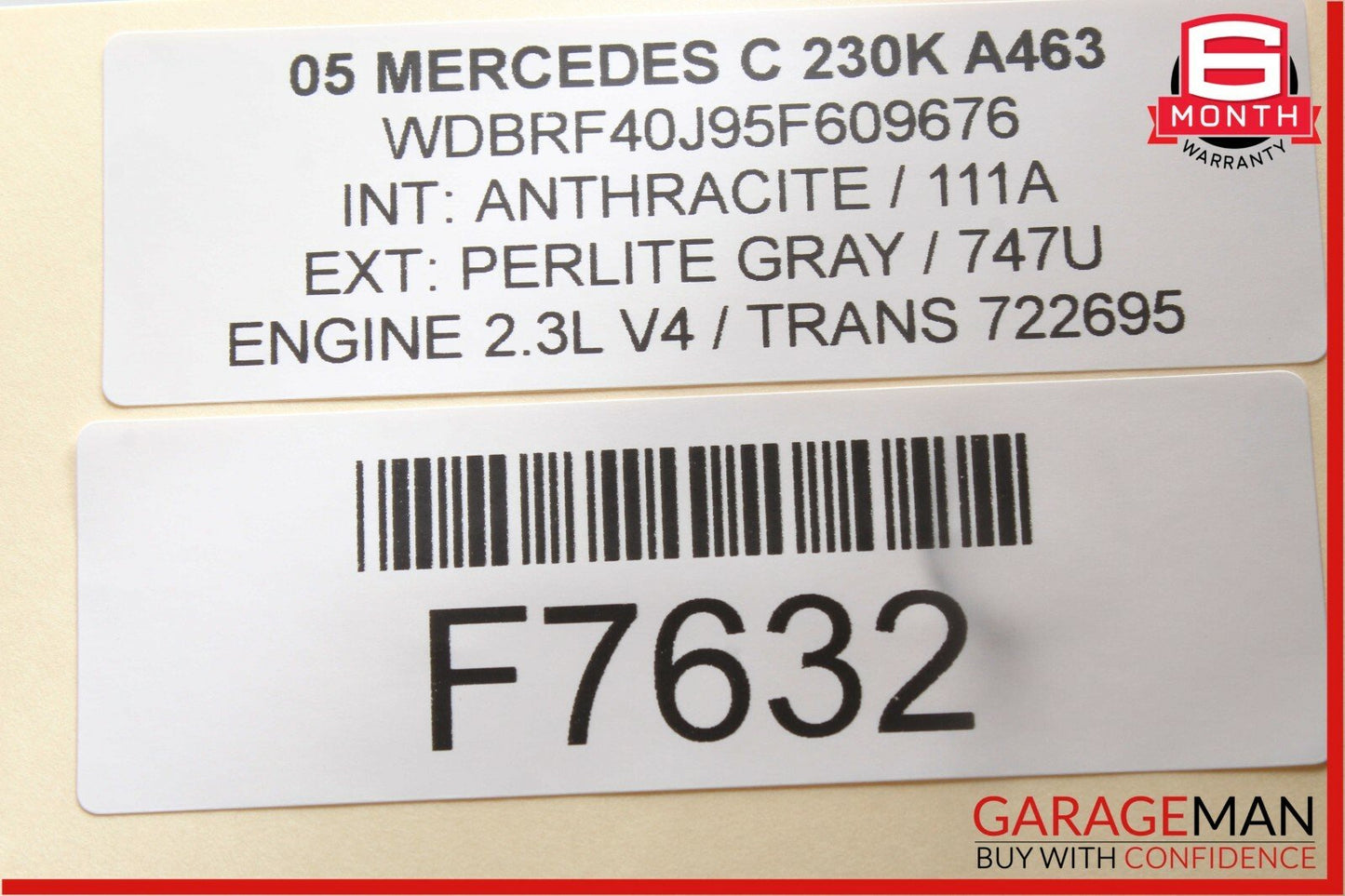01-07 Mercedes W203 C230 Rear Right Passenger Side Door Control Module Unit OEM