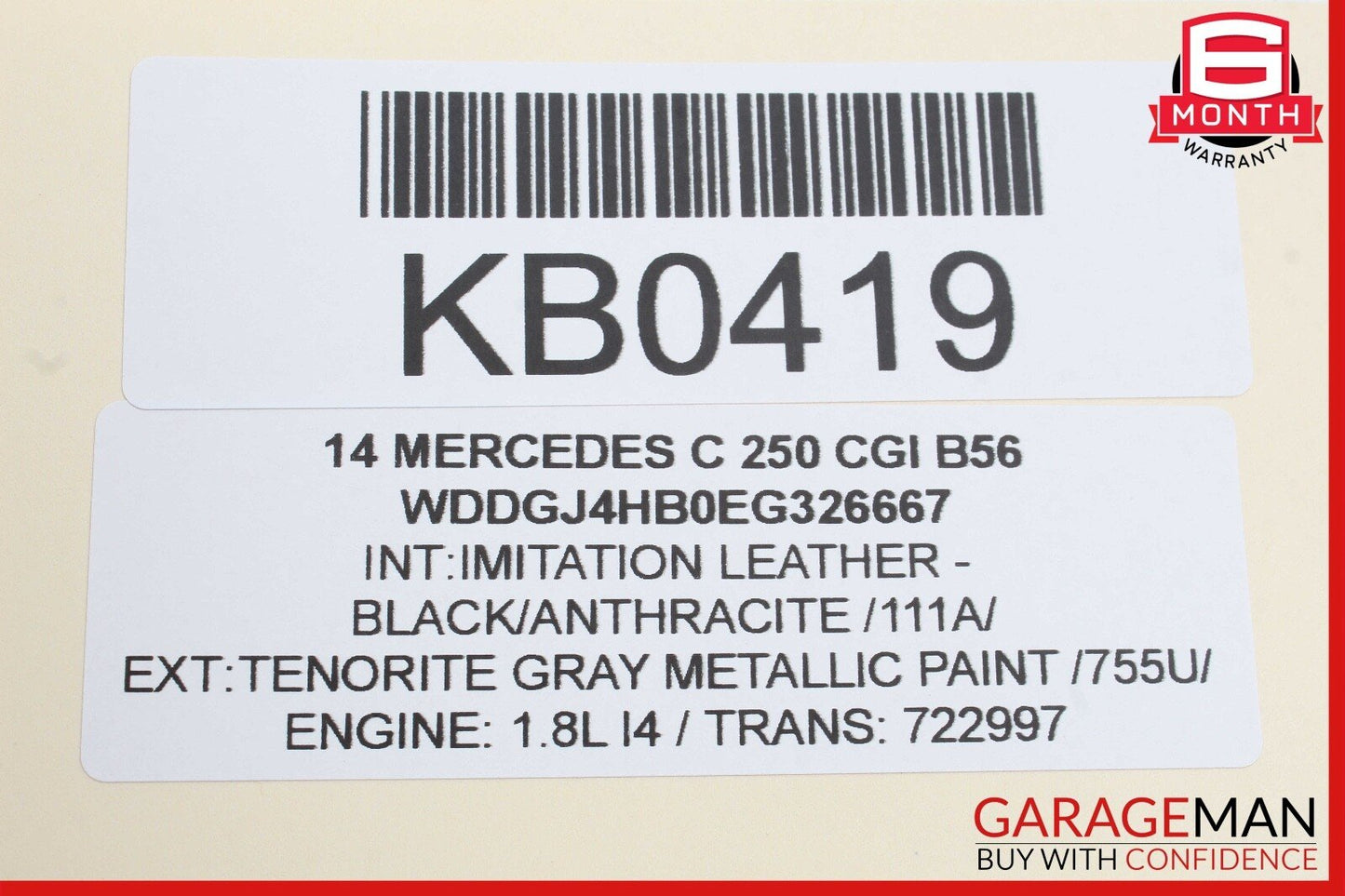 08-14 Mercedes W204 C250 C350 Right Side Exterior Door Handle OEM