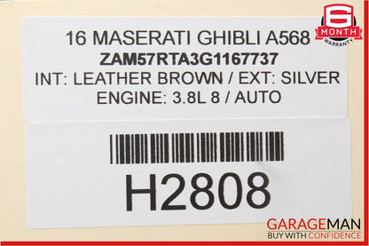 14-17 Maserati Ghibli Rear Right / Left Suspension Control Arm Bar Link