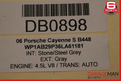 03-10 Porsche Cayenne 955 957 Front Hood Bonnet Lid Panel Cover Gray OEM