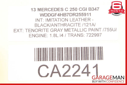 08-14 Mercedes W204 C350 C63 AMG Center Console Shifter Trim Cover Bezel Silver